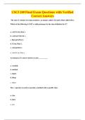 CSCI 240 Final Exam Questions with Verified&NewLine;Correct Answers