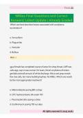 NR602 Final Exam Questions & Correct Answers 2026&sol;2027 &vert; Study Guide&comma; Practice Questions & Verified Answers