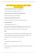 CSCI 240 Exam 2 Questions with Verified&NewLine;Correct Answers