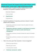 Advanced Trauma Life Support &lpar;ATLS&rpar;&comma; 10th Edition 2026 &vert; Questions & Answers &vert; Latest Update &vert; High-Yield Exam Prep