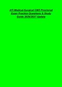 ATI Medical-Surgical CMS Proctored Exam Practice Questions Study Guide 2026&sol; 2027