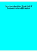 Home Inspection Exam Study Guide Practice Questions 2026 Update