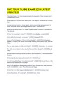 NYC TOUR GUIDE EXAM 2026 LATEST UPDATE&excl;&excl;&excl;