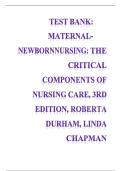 Maternal-Newborn Nursing&colon; The Critical Components of Nursing Care 3rd Edition Durham & Chapman Test Bank 2026&sol;2027 &vert; Practice Questions & Answers