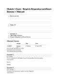 Module 1 Exam &ndash; Comprehensive Questions & Answers Study Guide