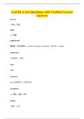 Ged RLA test Questions with Verified Correct&NewLine;Answers