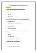Immunology Questions Chapters 1&ndash;8 &vert; Test Bank&comma; Practice Questions & Answers