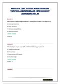 NBRC NPS TEST &vert;ACTUAL QUESTIONS AND VERIFIED ANSWERS&vert;BRAND NEW 2026-2027 UPDATE&vert;GRADED A&plus;