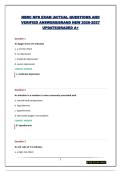 NBRC NPS EXAM &vert;ACTUAL QUESTIONS AND VERIFIED ANSWERS&vert;BRAND NEW 2026-2027 UPDATE&vert;GRADED A&plus;