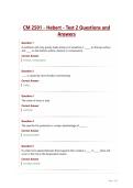 CM 2501 - Hebert - Test 2 Questions and Answers&period;