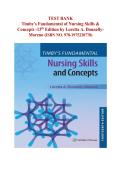 Timby's Fundamental Nursing Skills 13th Edition Test Bank&colon; 700&plus; Questions & Clinical Rationales for LPN&sol;LVN Success