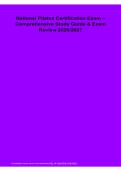National Pilates Certification Exam Comprehensive Study Guide Exam Review 2026&sol; 2027