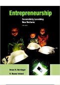 Entrepreneurship&colon; Successfully Launching New Ventures 5th Edition by Bruce R&period; Barringer Test Bank 2026&sol;2027 &vert; Study Guide&comma; Practice Questions & Verified Answers