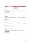NACE CIP 1 CBT Exam Study Questions and Answers&period;