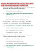 Alabama HPC &lpar;Household Pest Control&rpar; Exam 2026 &vert; High-Yield Questions & Answers &vert; Latest Update &vert; Complete Exam Prep