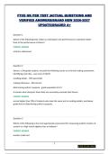 FTCE GK PED TEST &vert;ACTUAL QUESTIONS AND VERIFIED ANSWERS&vert;BRAND NEW 2026-2027 UPDATE&vert;GRADED A&plus;