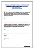 FTCE GK MATH TEST &vert;ACTUAL QUESTIONS AND VERIFIED ANSWERS&vert;BRAND NEW 2026-2027 UPDATE&vert;GRADED A&plus;