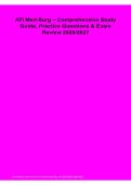 ATI Med-Surg Comprehensive Study Guide Practice Questions Exam Review 2026&sol; 2027
