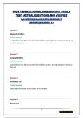 FTCE GENERAL KNOWLEDGE ENGLISH SKILLS TEST &vert;ACTUAL QUESTIONS AND VERIFIED ANSWERS&vert;BRAND NEW 2026-2027 UPDATE&vert;GRADED A&plus;