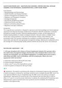 AOCNP EXAM REVIEW 2026 &ndash; QUESTIONS AND ANSWERS &vert; VERIFIED AND WELL DETAILED&NewLine;ANSWERS &vert; PLUS RATIONALES &vert; GUARANTEED PASS &vert; LATEST EXAM UPDATE