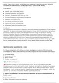 AOCNP EXAM STUDY GUIDE &ndash; QUESTIONS AND ANSWERS &vert; VERIFIED AND WELL DETAILED&NewLine;ANSWERS &vert; PLUS RATIONALES &vert; GUARANTEED PASS &vert; LATEST EXAM UPDATE