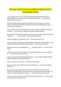 TSA Exam with all Correct & 100&percnt; Verified Answers &vert;Guaranteed to Pass