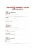 Pediatric ARDMS Review Exam Questions&NewLine;and Correct Answers