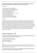 AOCNP EXAM STUDY GUIDE &ndash; QUESTIONS AND ANSWERS &vert; VERIFIED AND WELL DETAILED&NewLine;ANSWERS &vert; PLUS RATIONALES &vert; GUARANTEED PASS &vert; LATEST EXAM UPDATE