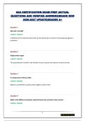 AEA CERTIFICATION EXAM PREP &vert;ACTUAL QUESTIONS AND VERIFIED ANSWERS&vert;BRAND NEW 2026-2027 UPDATE&vert;GRADED A&plus;