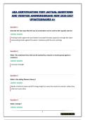 AEA CERTIFICATION TEST &vert;ACTUAL QUESTIONS AND VERIFIED ANSWERS&vert;BRAND NEW 2026-2027 UPDATE&vert;GRADED A&plus;