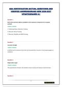 AEA CERTIFICATION EXAM PACKAGE &vert;QUESTIONS AND ANSWERS&vert;BRAND NEW 2026-2027 UPDATE&vert;COMPREHENSIVE STUDY GUIDE