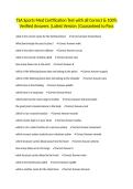 TSA Sports Med Certification Test with all Correct & 100&percnt; Verified Answers &vert;Latest Version &vert;Guaranteed to Pass