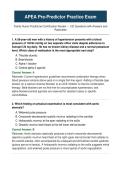 APEA Pre-Predictor Practice Exam &vert; 120 Practice Questions with Answers & Rationales
