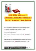CMN 150V Midterm 1 Exam 2026&sol;2027 &vert; 150&plus; Questions & Answers &vert; Computational Social Science&comma; Big Data&comma; Networks&comma; AI & Machine Learning