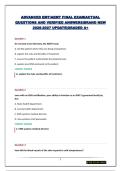 ADVANCED EMT&sol;AEMT FINAL EXAM&vert;ACTUAL QUESTIONS AND VERIFIED ANSWERS&vert;BRAND NEW 2026-2027 UPDATE&vert;GRADED A&plus;