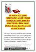 H&R Block Tax Test Exam 2026&sol;2027 &vert; 200&plus; Questions & Answers &vert; Form 1040&comma; EITC&comma; Tax Credits&comma; Filing Status&comma; Schedule C&comma; Depreciation & Circular 230