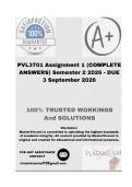 PVL3701 Assignment 1 &lpar;COMPLETE ANSWERS&rpar; Semester 2 2026 - DUE 3 September 2026&semi; 100&percnt; Correct solutions and explanations&period; 