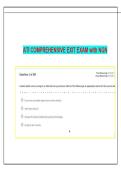  2023 ATI COMPREHENSIVE EXIT EXAM &vert; 150 NGN PRACTICE QUESTIONS WITH DETAILED RATIONALES & PARTIAL CREDIT SCORING &vert; RN & PN FINAL EXIT REVIEW