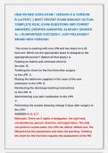 HESI RN MED SURG EXAM &vert; VERSION A & VERSION  &NewLine;B &lpar;LATEST&rpar; &vert;&vert; MOST RECENT EXAM 2026&vert;2027 ACTUAL &NewLine;COMPLETE REAL EXAM QUESTIONS AND CORRET &NewLine;ANSWERS &lpar;VERIFIED ANSWERS&rpar; ALREADY GRADED &NewLine;A&plus; &vert; GUARANTEED SUCCESS&excl;&excl; &vert; JUST RELEASED&excl;&excl;            &NewLine;BRAND NEW VERSI