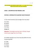 NUR 254 MATERNAL AND PEDIATRICS COMPLETE EXAN 1&comma; 2&comma; 3&comma; 4 &vert; Galen College of Nursing &ndash; Original Practice Questions with Answers & Rationales