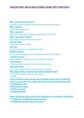 Praxis 5025- Math Skills Final Exam Test 20262027&period; &NewLine;&NewLine;&NewLine;&NewLine;
