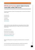 MN 568 Unit 8 Final Exam &lpar;Q & A&rpar;&colon; Kaplan University &vert;Latest-2020&comma; Verified&comma; 100&percnt; Correct