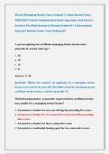 Illinois Managing Broker Exam &lpar;Latest&rpar; &vert;&vert; Most Recent Exam &NewLine;2026&vert;2027 Actual Complete Real Exam Questions And Correct &NewLine;Answers &lpar;Verified Answers&rpar; Already Graded A&plus; &vert; Guaranteed &NewLine;Success&excl;&excl; Newest Exam &vert; Just Released&excl;&excl; 