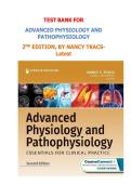 ADVANCED PHYSIOLOGY AND PATHOPHYSIOLOGY&NewLine;2ND EDITION&comma; BY NANCY TKACS-Latest&NewLine;