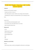 NURS 5433 Module 1 Questions with Verified&NewLine;Correct Answers