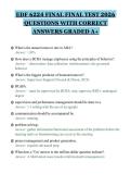 EDF 6224 FINAL FINAL TEST 2026&NewLine;QUESTIONS WITH CORRECT&NewLine;ANSWERS GRADED A&plus;