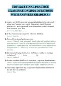 EDF 6224 FINAL PRACTICE&NewLine;EXAMINATION 2026 QUESTIONS&NewLine;WITH ANSWERS GRADED A&plus;