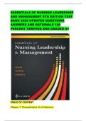 TEST BANK FOR PHILOSOPHIES AND THEORIES FOR ADVANCED NURSING PRACTICE 4TH EDITION 2026 UPDATED QUESTIONS ANSWERS AND RATIONALE 100 PERCENT VERIFIED AND GRADED A&plus;