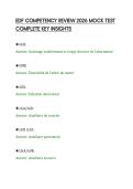 EDF COMPETENCY REVIEW 2026 MOCK TEST&NewLine;COMPLETE KEY INSIGHTS&NewLine;