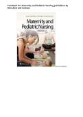 Test Bank For Maternity and Pediatric Nursing&comma; 3rd Edition by Susan Ricci&comma; Theresa Kyle&comma; Susan Carman &lpar;ALL CHAPTERS 1 - 51 FULLY COVERED&rpar;
